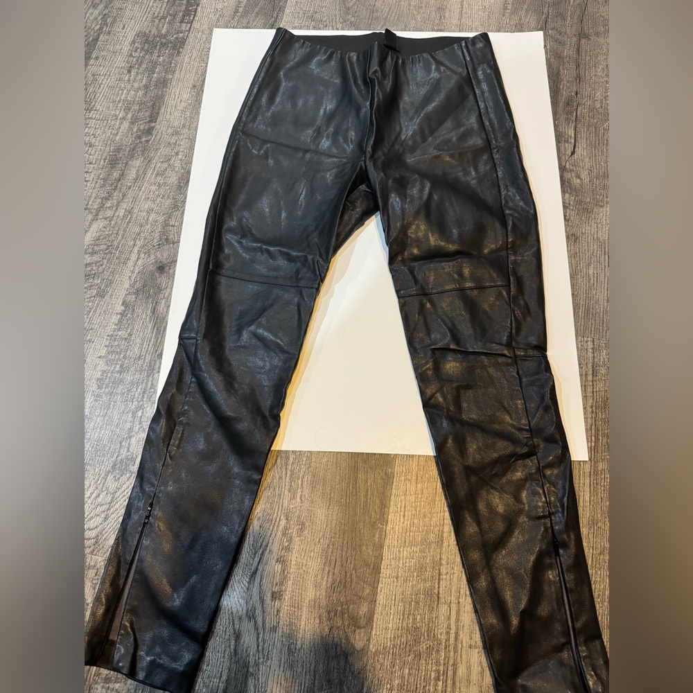 Black Faux Leather Leggings